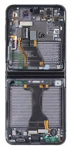 Keskmise korpuse Samsung F731 Z Flip5 5G must (matt) originaal (kasutatud Grade B)