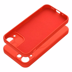 SILICONE MAG ÜMBRIS compatible with MagSafe jaoks IPHONE 13 Mini punane