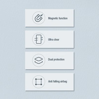 Nillkin Nature Pro armored ümbris with a magnetic ring jaoks Samsung Galaxy S24 Ultra - valge