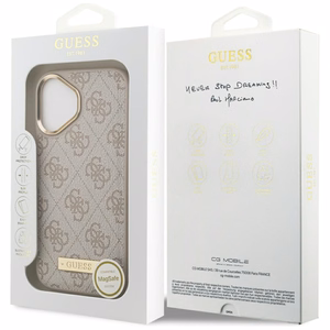 Guess 4G Logo Plate MagSafe Ümbris jaoks iPhone 17 - Roosa