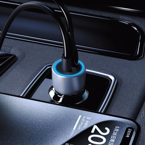 Dudao R4T 25W USB-A USB-C автомобильное зарядное устройство - серый