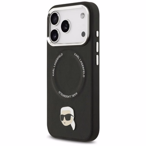 KARL LAGERFELD ümbris jaoks IPHONE 17 Pro compatible with MagSafe KLHMP17LPSMLRKLK (PU Karl Pin) must
