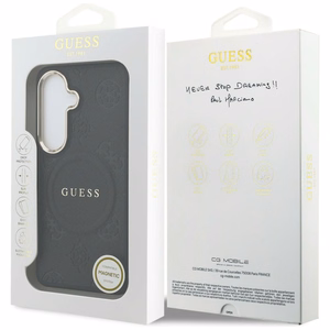 Guess ümbris Saffiano Peony Embossed Ring MagSafe Samsung Galaxy S26 must