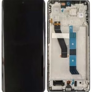 LCD ekraan Xiaomi Poco M8 5G puuteekraaniga raamiga must originaal (service pack)
