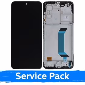 LCD ekraan ühilduv Xiaomi Redmi Note 12 4G must raamiga (Service Pack)