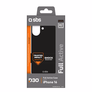 SBS Full Active D3O iPhone 16 Ümbris - Must