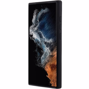 Karl Lagerfeld Silicone Karl&Choupette Metal Pin ümbris jaoks Samsung Galaxy S24 Ultra - must