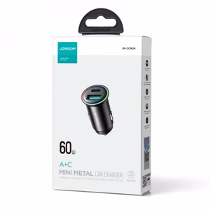 Joyroom JR-CCN04 60W USB-A USB-C мини зарядное устройство - чёрный