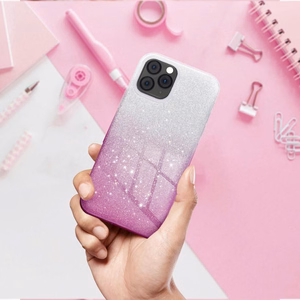 Чехол для Samsung S26 ULTRA Shining прозрачный розовый