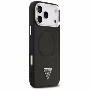 GUESS ümbris jaoks IPHONE 17 Pro compatible with MagSafe GUHMP17LPSDTSCMK (PU W/ Triangle Logo) must