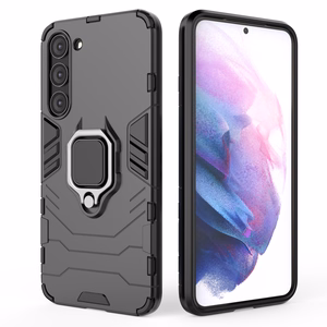 Ring Armor ümbris jaoks Samsung Galaxy S23+ armored cover magnetic holder ring must