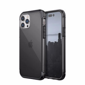 Raptic X-Doria Air ümbris iPhone 14 Pro Maxi jaoks soomustatud kate must