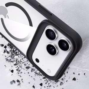 Чехол 3mk Satin Armor MagCase для iPhone 17 Pro Max - прозрачный чёрный