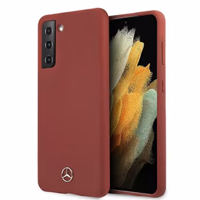 Mercedes Silicone Line ümbris Samsung Galaxy S21+ jaoks - punane