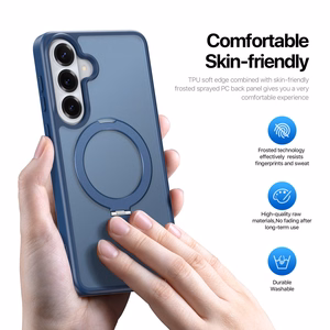 Чехол Dux Ducis Yind с магнитной подставкой для Samsung S947 S26 Plus тёмно-синий