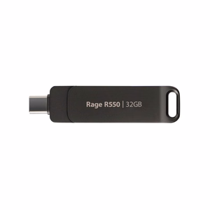 USB mälupulk PATRIOT Rage R550 32GB 100 MB/S USB A+C pöörduv (PE32GR550DSAD) must