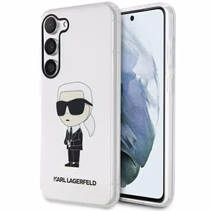 Karl Lagerfeld KLHCS23MHNIKTCT S23+ S916 läbipaistev hardcase Ikonik Karl Lagerfeld