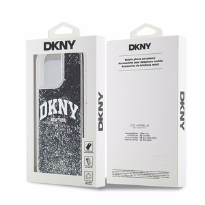DKNY Liquid Glitter Big Logo iPhone 13 Pro Max Ümbris - Must