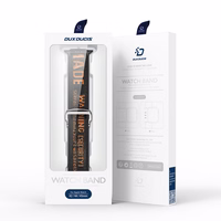 Dux Ducis rihm (Outdoor versioon) Apple Watch Ultra rihm, SE, 9, 8, 7, 6, 5, 4, 3, 2, 1 (49, 45, 44, 42 mm) nailonist käepael must ja oranž