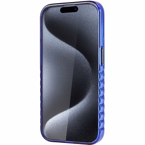 Audi IML Big Logo MagSafe чехол для iPhone 15 Pro Max - синий