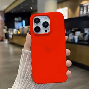 Telefoni ümbris Silicone Plastic Pack Apple iPhone 12 punane (pakendis)