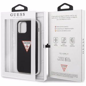 Guess GUHCP12MPCUCTLBK iPhone 12/12 Pro 6.1" чёрный/чёрный жёсткий чехол Triangle Collection