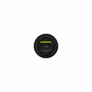Maxlife MXCC-04 PD QC autolaadija 1x USB-C 1x USB 20W must + USB-C - Lightning kaabel 27W