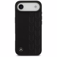 Mercedes Leather Laurel Leaves MagSafe Ümbris jaoks iPhone Air - Must