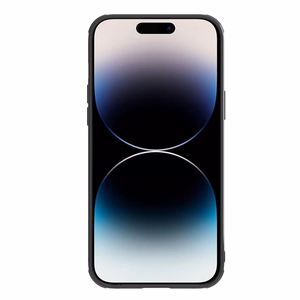 Nillkin sünteetilisest kiust S ümbris iPhone 14 Pro ümbris koos kaamerakattega, must