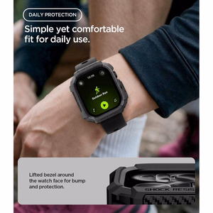 Spigen Rugged Armor ümbris seadmele Apple Watch 42 mm – mattmust