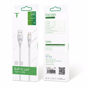 T-PHOX CABLE X-LITE TYPE-C WHITE 1M 3A