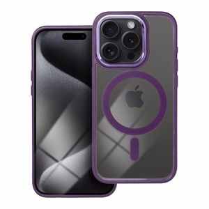 COLOR EDGE MAG COVER Ümbris compatible with MagSafe jaoks IPHONE 15 Pro deep lilla