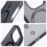 Ümbris jaoks Samsung S25 PLUS Forcell F-Protect Levels Dual Layer 4D technology compatible with Magsafe Military Drop-Test smoky must