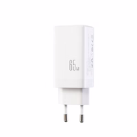 Joyroom JR-TG10 65W GaN 2x USB-C + USB-A seinalaadija 100W USB-C - USB-C 1.2m kaabliga - valge