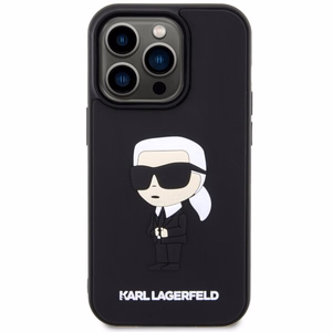Karl Lagerfeld KLHCP14L3DRKINK iPhone 14 Pro 6.1" must/must hardcase Rubber Ikonik 3D