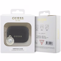 Guess GUAP2PGEHCDK ümbris jaoks AirPods Pro 2 cover - must Fixed Glitter Heart Diamond Charm