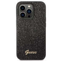 Guess Glitter Script ümbris iPhone 14 Pro jaoks - must