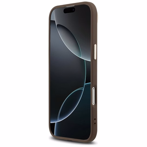 GUESS ümbris jaoks IPHONE 17 Air compatible with MagSafe GUHMP17MP4GTDGMW (4G PU W/ Triangle Logo) kuldne brown