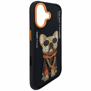 Nimmy Glasses Cool Dog iPhone 17 Ümbris - Must