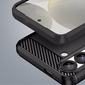 Carbon Ümbris Flexible Silicone jaoks Xiaomi Poco F7 Ultra - Must