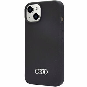 Audi силиконовый чехол iPhone 14 6.1" чёрный/чёрный хардкейс AU-LSRIP14-Q3/D1-BK