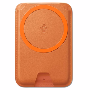 Spigen Valentinus MagFit+ MagSafe magnetiline telefoni kaarditasku – oranž