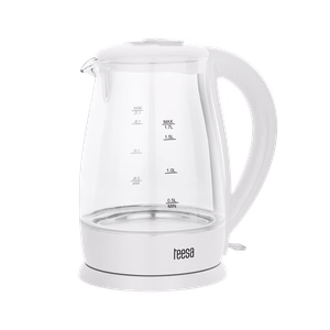 TEESA elektriline klaasveekeetja, 2200 W, valge, 1,7 l