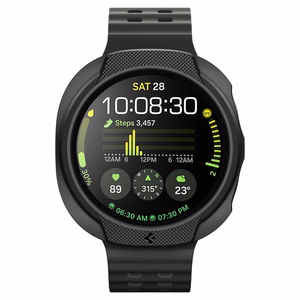 Spigen Liquid Air Ümbris jaoks Samsung Galaxy Watch 8 44mm - Matt Must