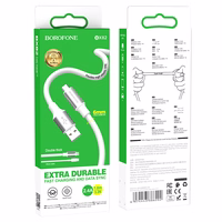 Borofone Kaabel BX82 Bountiful - USB to Micro USB - 2,4A 1 metre valge