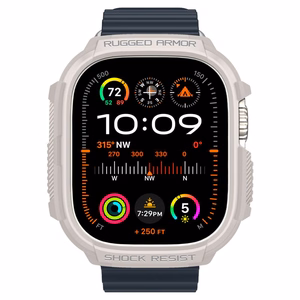Spigen Rugged Armor Ümbris jaoks Apple Watch Ultra 1 / 2 (49mm) - Beige