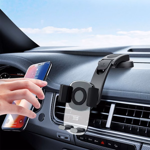 Car hoidja for mobile phone with windshield and dashboard mount sinine STAR Long Neck Crystal must