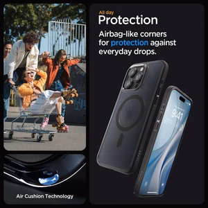 Spigen Чехол Ultra Hybrid Mag совместимый с MagSafe для iPhone 16 Pro морозный чёрный
