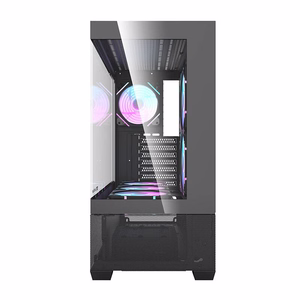 Darkflash DS900 AIR computer ümbris (must) + 6 ARGB fans