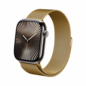 Crong Milano Steel roostevabast terasest rihm Apple Watch 38 / 40 / 41 / 42 mm kellale, kuldne